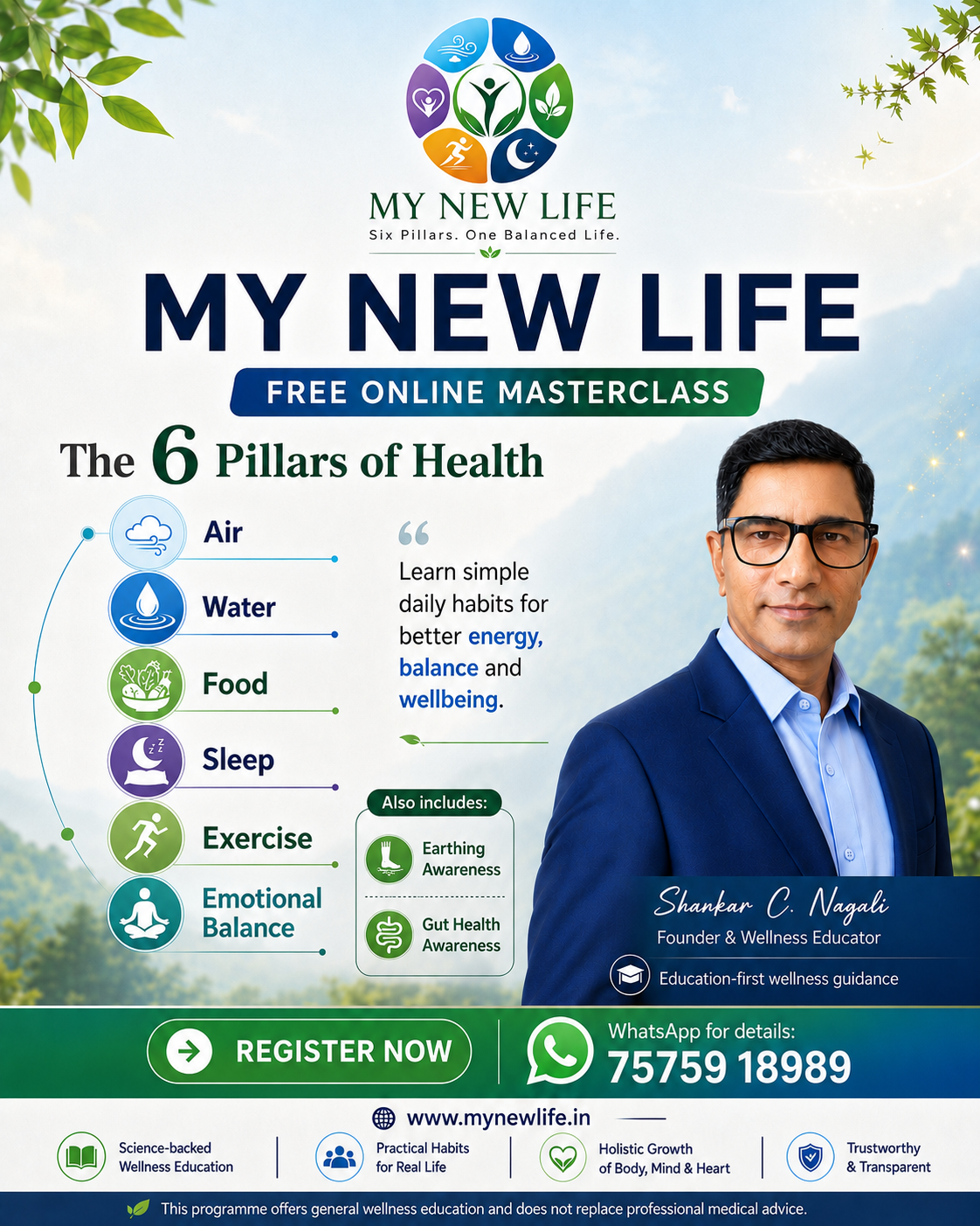 MY NEW LIFE Free Online Masterclass poster